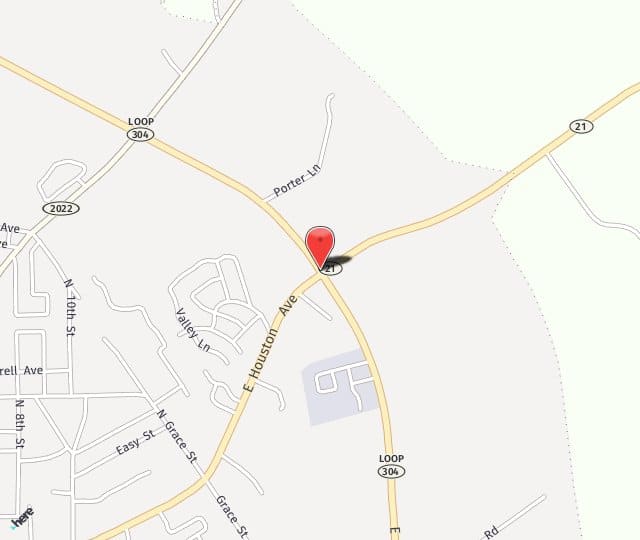 Location Map: 951 E. Loop 304 Crockett, Texas 75835